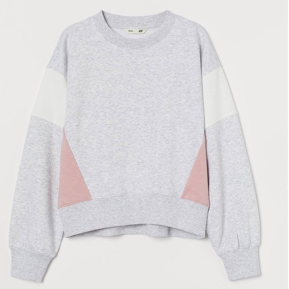 H&M Other - 🩷H&M Gray and Pink Sweater Soft Knit Top